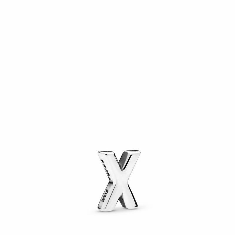 Pandora Australia Letter X Petite Locket Charm - Sterling Silver | ZGKUQM081